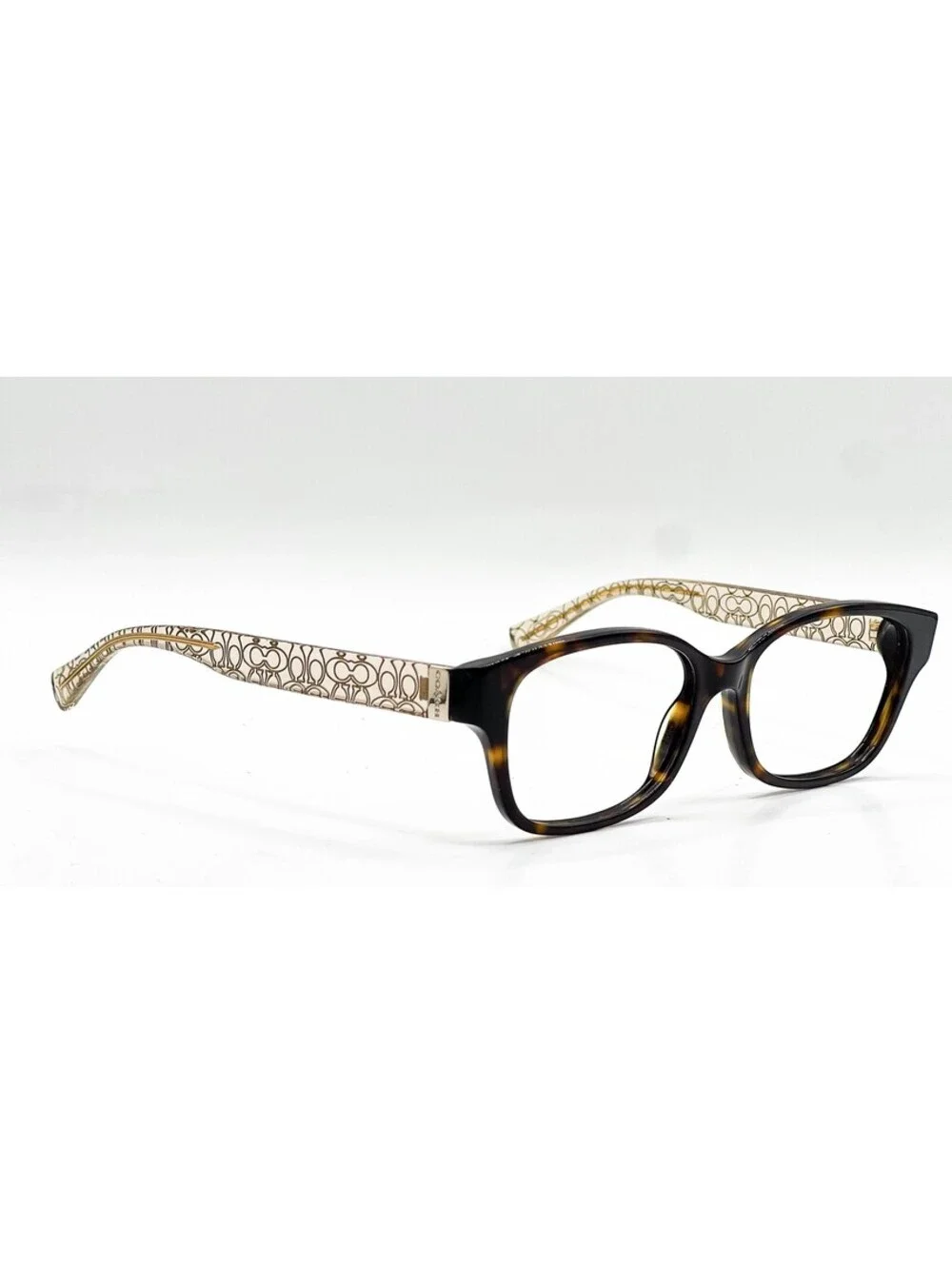 Coach HC 6049 5152 Dark Tortoise Crystal Brown Eyeglass Frames 52-16-135